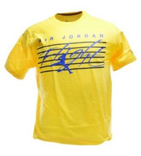 Jordan Flight On Key Men's T Shirt Yellow/Gym Blue/Black 547650 703 (Size 2X) Clothing