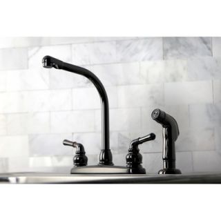 Kingston Brass Water Onyx Centerset Kitchen Faucet with Lever Handles