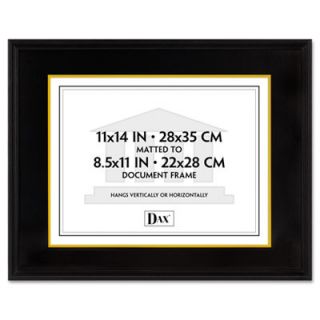 INC. Hardwood Document/Certificate Frame with Mat, 11 X 14