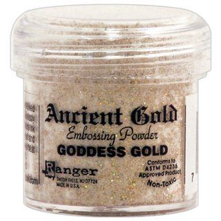 Ranger EGJ 723 Ancient Gold Embossing Powder, 1 Ounce, Goddess Gold