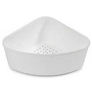 Corner Sink Strainer (White) (3 1/4"H x 9 1/2"W x 7 1/2"D)   Dish Racks  