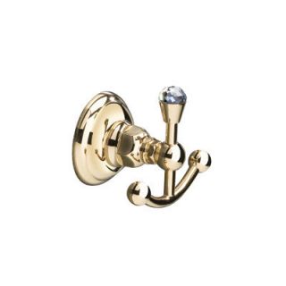 Rohl Wall Mounted Crystal Double Robe Hook in