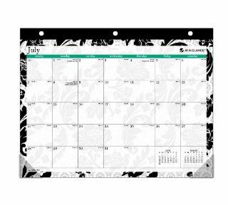 AT A GLANCE 2013 2014 Madrid Academic Year Mini Monthly Desk Pad Calendar, 11 x 8.5 Inches (SK93 706A A3)  Office Desk Pad Calendars 