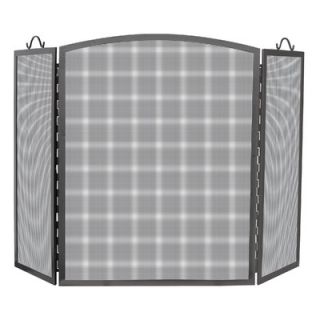 Uniflame 3 Panel Olde World Iron Arch Top Fireplace Screen