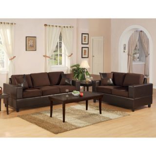 Poundex Bobkona 2 Piece Sofa and Loveseat Set