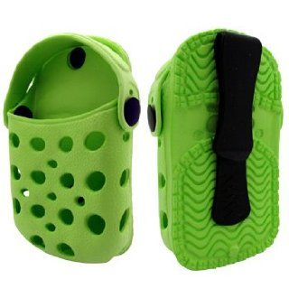 Green Universal Shoes Pouch Case w/ Neck Strap for iPhone 4S / 4 / 3G / 3Gs, iPod Touch 5 / 4 / 3rd / 2nd Gen Cell Phones & Accessories