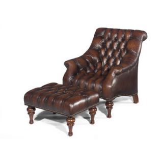 Lexington Brighton Leather Chair and Ottoman