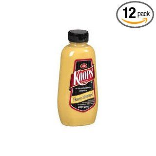 Koops Honey Mustard, 12 Ounce Bottles (Pack of 12)  Grocery & Gourmet Food
