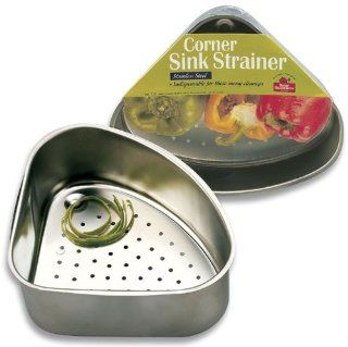 Better Houseware 726 Corner Sink Strainer, Stainless   Corner Vegetable Strainer