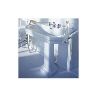 Duravit 1930 Series Pedestal Bathroom Sink Set   0438600030