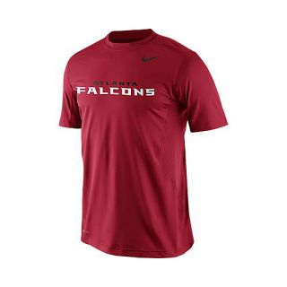 NIKE Mens Atlanta Falcons Dri FIT Hypercool Speed Short Sleeve T Shirt   Size