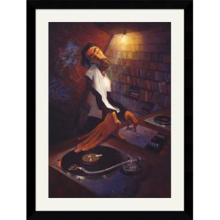 Art The DJ by Justin Bua Framed Fine Art Print   39.37 x 29.87