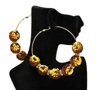 Basketball Wives Paparazzi Balls Earrings Ce728g Gold 83mm Jewelry
