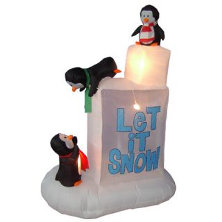 BZB Goods Christmas Inflatables Penguins on Ice