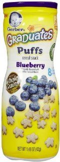 Gerber Graduates Blueberry Puffs Cereal Snacks 1.48 oz  Baby Food  Grocery & Gourmet Food