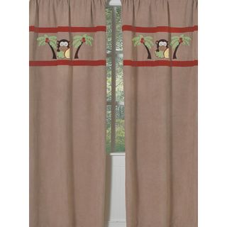 Monkey Curtain Panel Pair