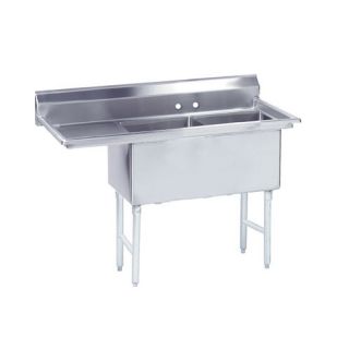 Fabricated Bowl 56.5 x 29 2 Compartment Scullery Sink