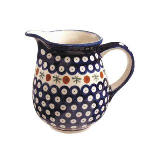 Polish Pottery 28 oz Pitcher   Pattern 41A