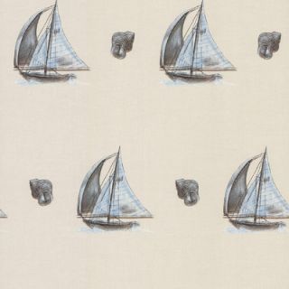 Brewster Home Fashions Destinations by the Shore Linen Boat Wallpaper