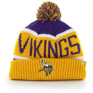 47 BRAND Mens Minnesota Vikings Calgary Pom Knit Hat   Size Adjustable
