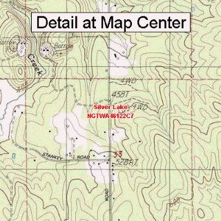 USGS Topographic Quadrangle Map   Silver Lake, Washington (Folded/Waterproof)  Outdoor Recreation Topographic Maps  Sports & Outdoors