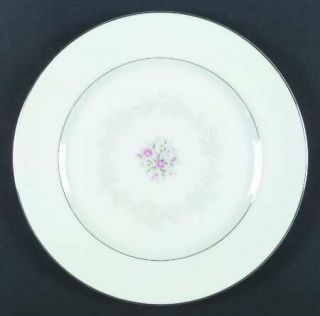 Nasco (Japan) Sweet Afton Dinner Plate, Fine China Dinnerware   Pink Flowers,Whi