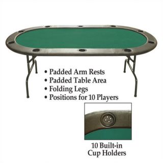 10 Player Poker & Casino 96 Holdem Poker Table