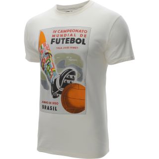 FIFTH SUN Mens 1950 FIFA World Cup Short Sleeve T Shirt   Size Xl, Cream