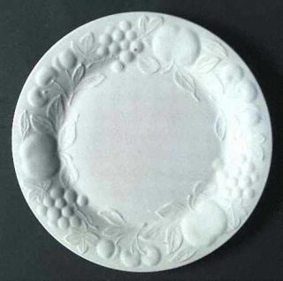 Gibson Designs Flourish Large Dinner Plate, Fine China Dinnerware   White Emboss