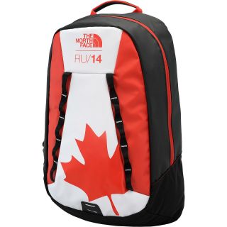 THE NORTH FACE Canada Base Camp Crimp Backpack, White/red/black