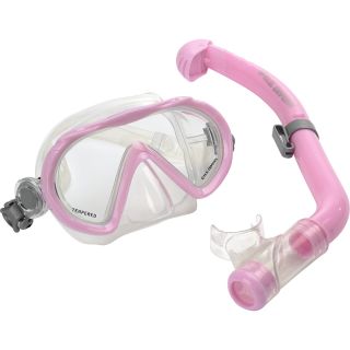 U.S. Youth Santa Cruz Snorkel and Mask Set, Pink