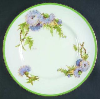 Royal Doulton Glamis Thistle Dinner Plate, Fine China Dinnerware   Purple Thistl