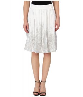 Calvin Klein Foil Print Skirt Womens Skirt (White)