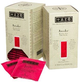 Tazo Awake Black Tea, 24 Count Tea Bags (Pack of 6)  Grocery & Gourmet Food