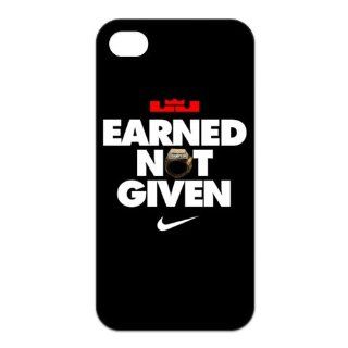 Treasure Design LeBron James Earned Not Given Apple iphone 4/4s Designer TPU Case Cover Protector Bumper Cell Phones & Accessories