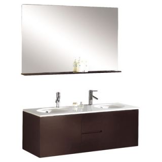 Virtu Matteo 51 Double Sink Bathroom Vanity Set
