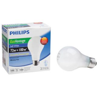 Philips Lighting Medium Base A19 Light Bulb (Pack of 2)