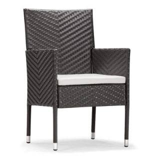 dCOR design Catalan Outdoor Dining Arm Chair with Cushion