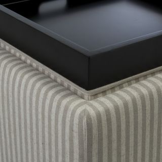 Home Loft Concept Maxwell Fabric Tray Cocktail Ottoman