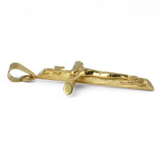 Palm Beach Jewelry 14K Gold Crucifix Charm Pendant