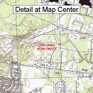 USGS Topographic Quadrangle Map   Castle Hayne, North Carolina (Folded/Waterproof)  Outdoor Recreation Topographic Maps  Sports & Outdoors
