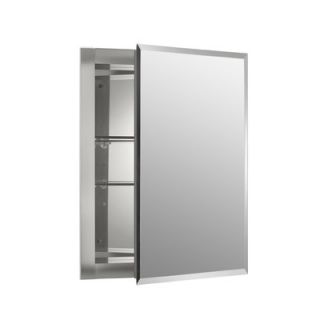 Kohler Single Door 16W X 20H X 5D Aluminum Cabinet with Mirrored