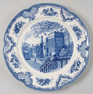 Johnson Brothers Old Britain Castles Blue(Made In England 12 Chop Plate/Round P