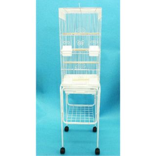 YML Tall Square 4 Perch Bird Cage with Stand