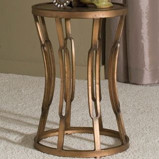 Dalton Home Collection Hourglass Table with Metal Top Surface