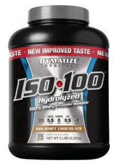 Dymatize Nutrition ISO 100 Protein Gourmet Strawberry 1.6 lbs (733 Grams) Health & Personal Care