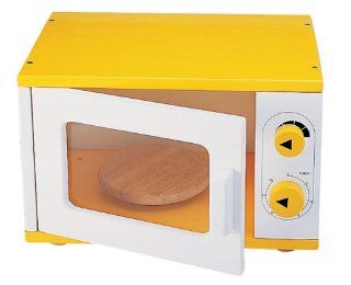 Pintoy Wooden Microwave   Pretend Kitchen Play   Model #01906 Toys & Games