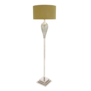 Woodland Imports Glass and Metal Floor Lamp