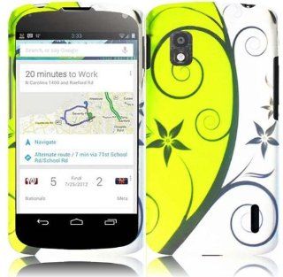 Pleasant Swirls Hard Case Cover for Google Nexus 4 E960 +Stylus Cell Phones & Accessories
