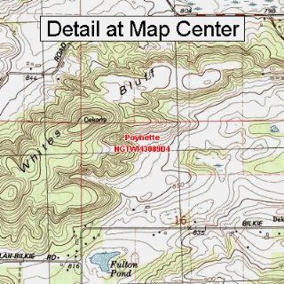 USGS Topographic Quadrangle Map   Poynette, Wisconsin (Folded/Waterproof)  Outdoor Recreation Topographic Maps  Sports & Outdoors
